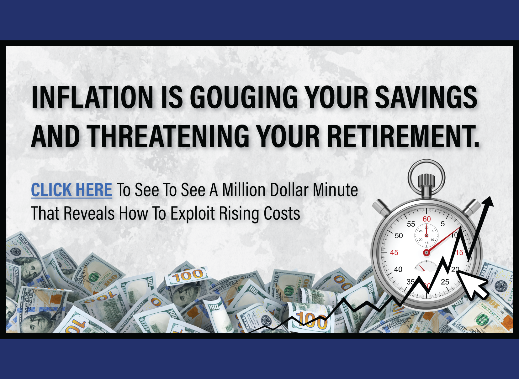 Inflation is gouging your savings and threating your retirement. Click here to see how to exploit rising costs and grow your account.