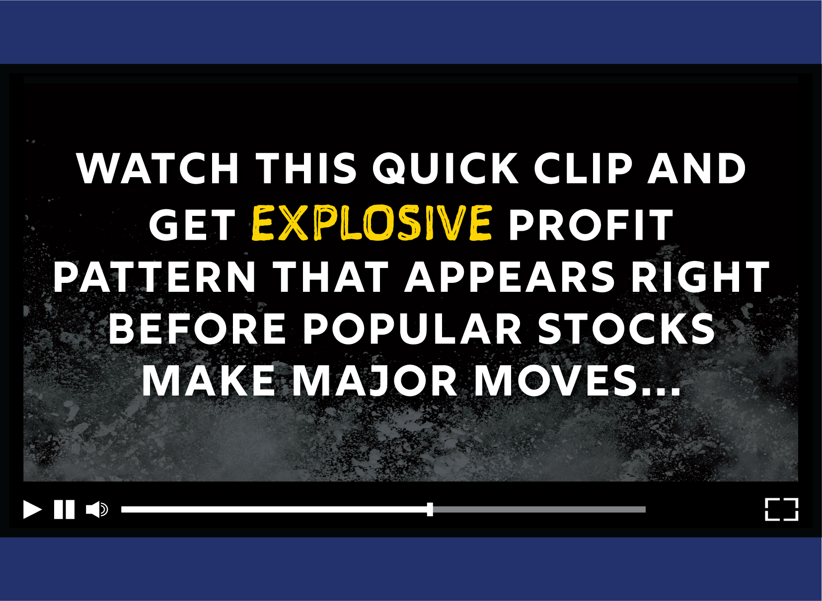 Watch this quick clip and get explosive profit pattern that appears right before popular stocks make major moves...