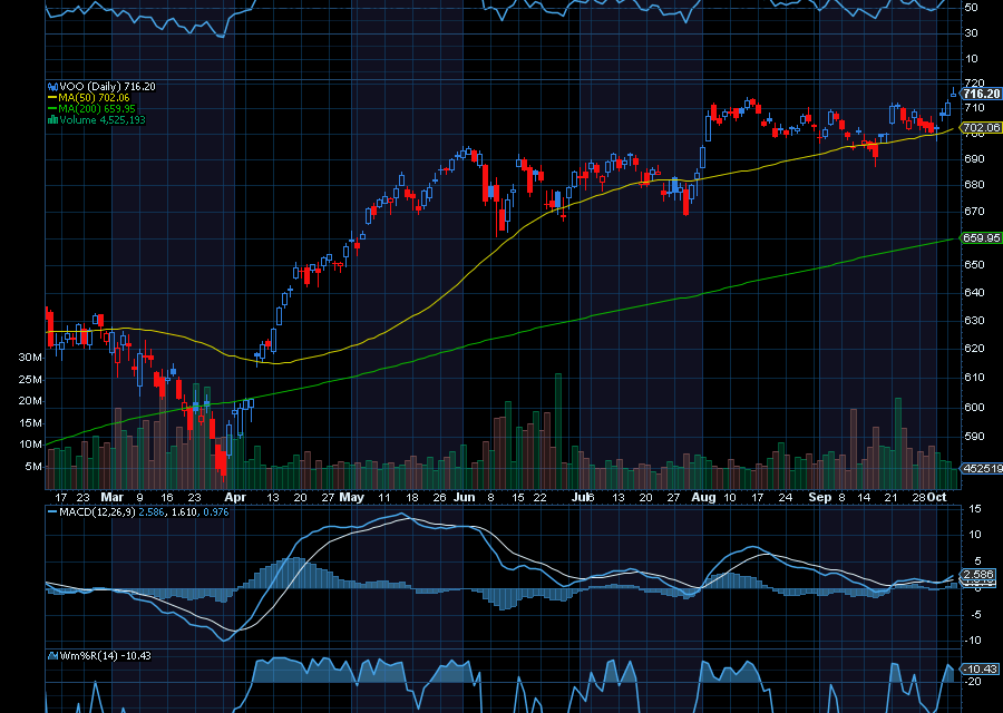 Chart of the Day: The Vanguard S&P 500 ETF (VOO)